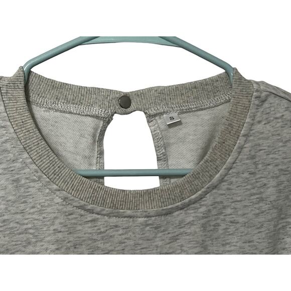 Kissonic Jumpsuit Romper Sweatshirt Casual Drawstring Heathered Gray size S - Picture 3 of 6